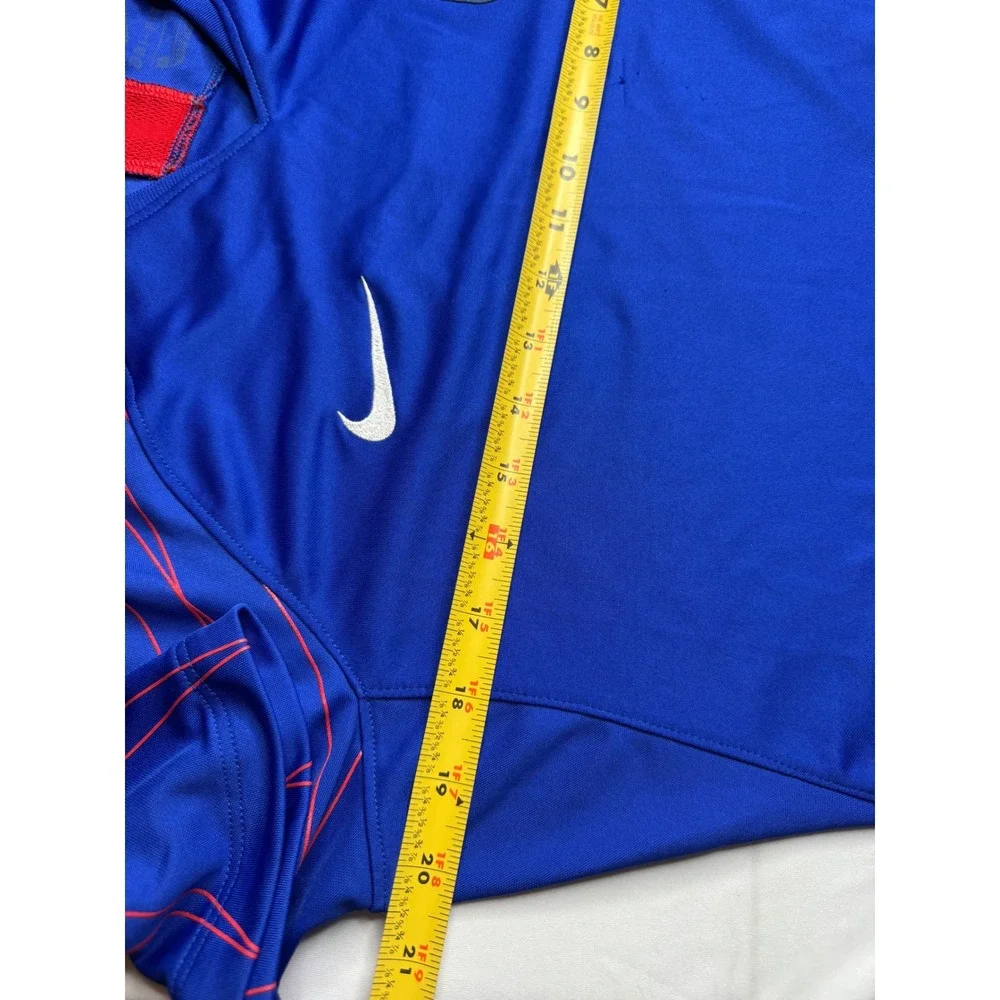 Nike USA Soccer National Team Jersey Blue Red Dri-FIT USWNT V-Neck Mens Large